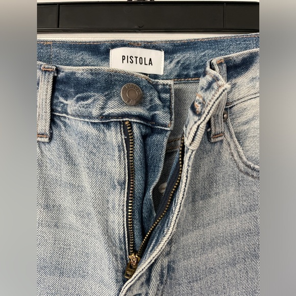 Pistola Light Blue Presley High Rise Relaxed Roller Jeans - Size 28 - Picture 5 of 10